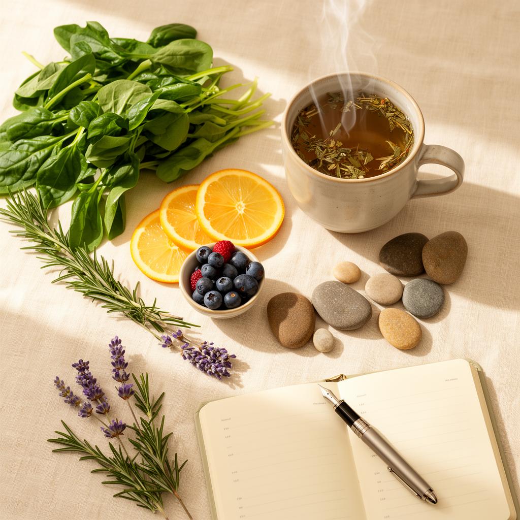 Holistic wellness whole foods, herbs, and mindful living